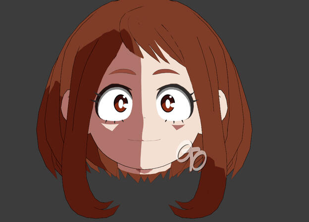 Ochaco Head [W/Custom Normals]